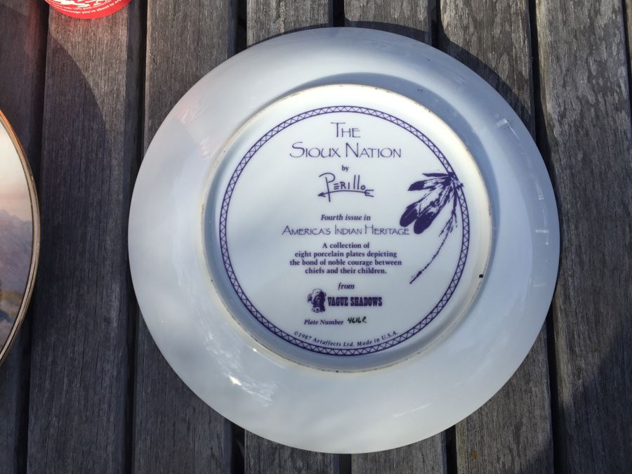 Sioux Nation By Perillo Collectible Porcelain Plates [Photo 10]