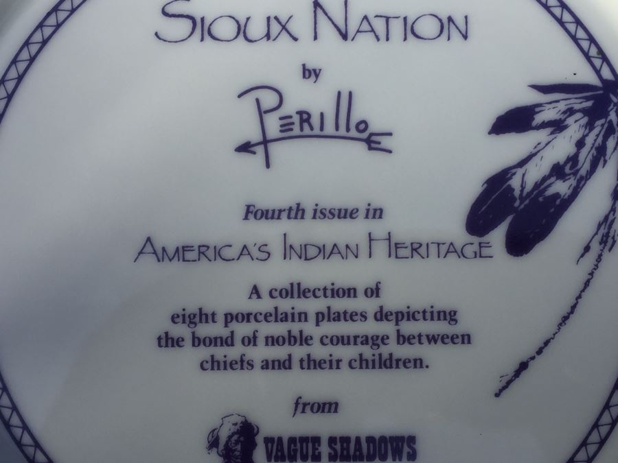 Sioux Nation By Perillo Collectible Porcelain Plates [Photo 11]