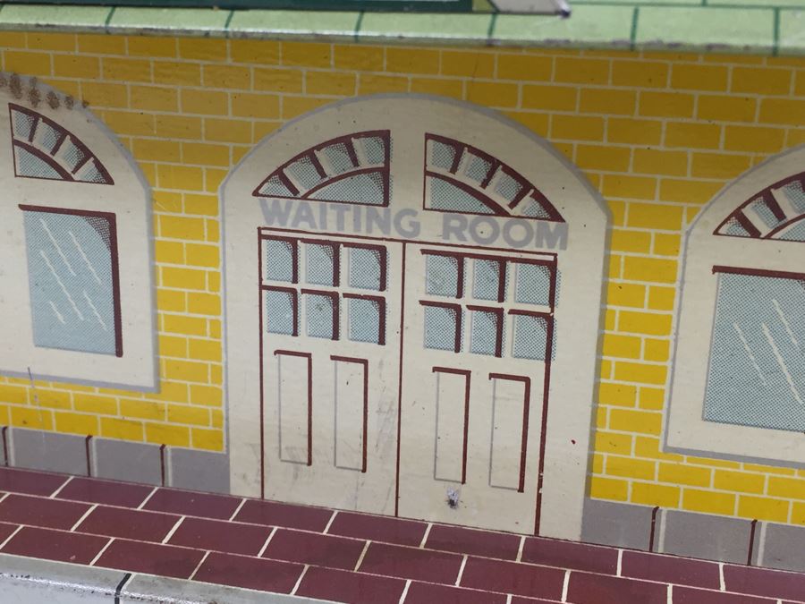 Vintage Marx Toys Tin Litho Oak Park Train Station Sound [Photo 5]