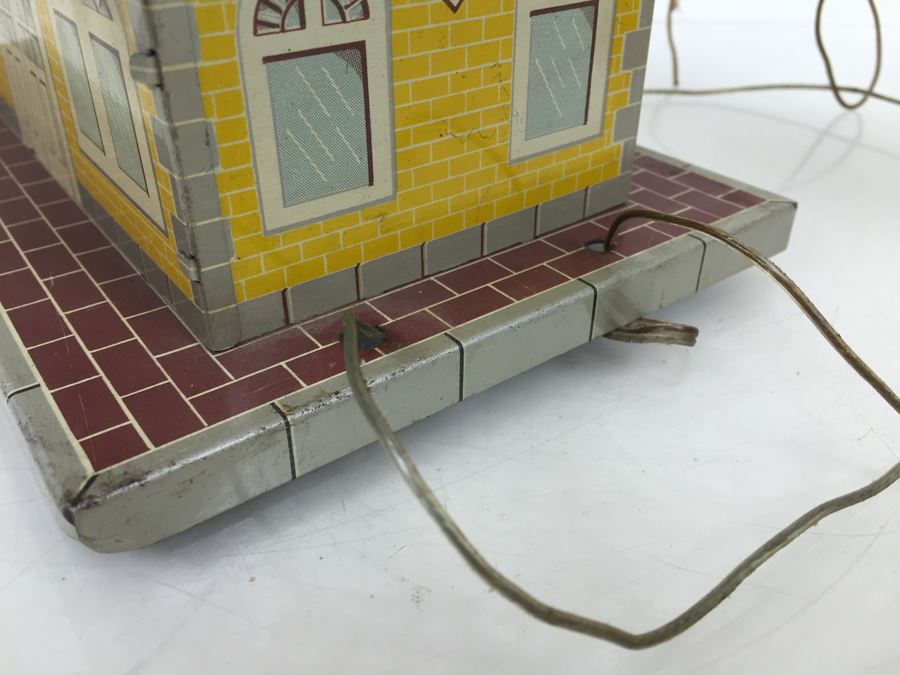 Vintage Marx Toys Tin Litho Oak Park Train Station Sound [Photo 11]