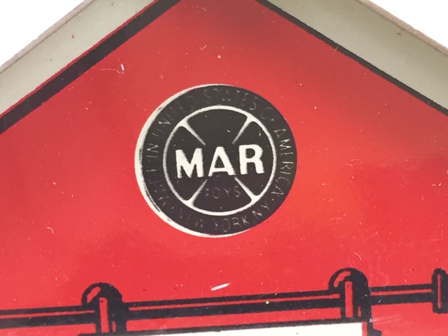 Vintage Marx Toys Tin Litho Derrick Gantry Crane O Gauge [Photo 3]