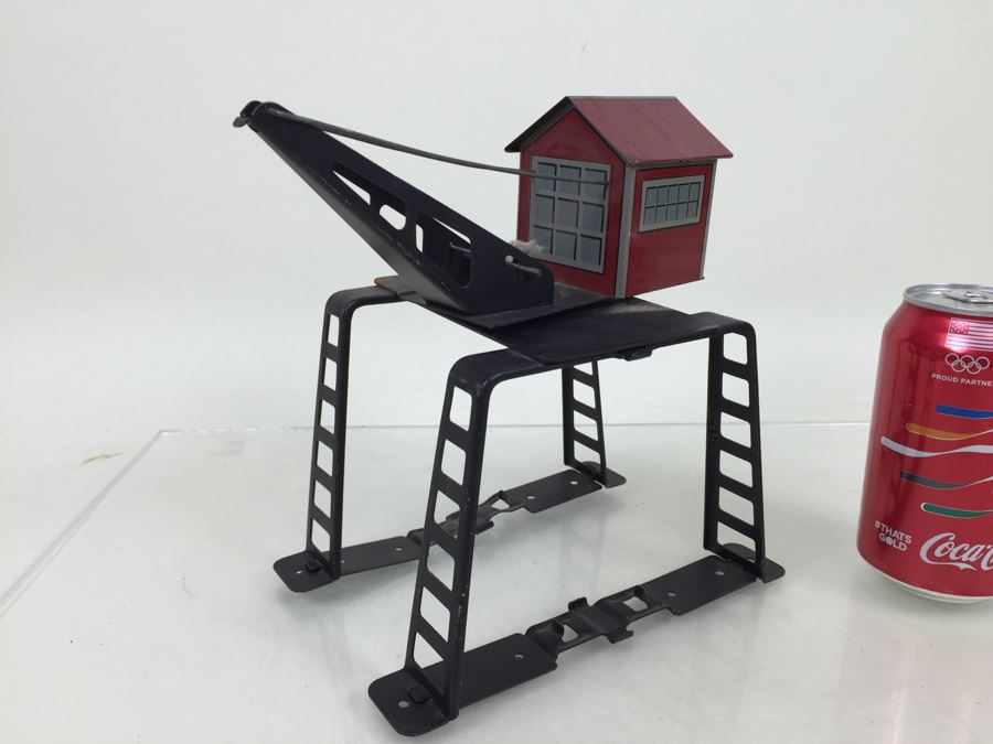 Vintage Marx Toys Tin Litho Derrick Gantry Crane O Gauge [Photo 6]
