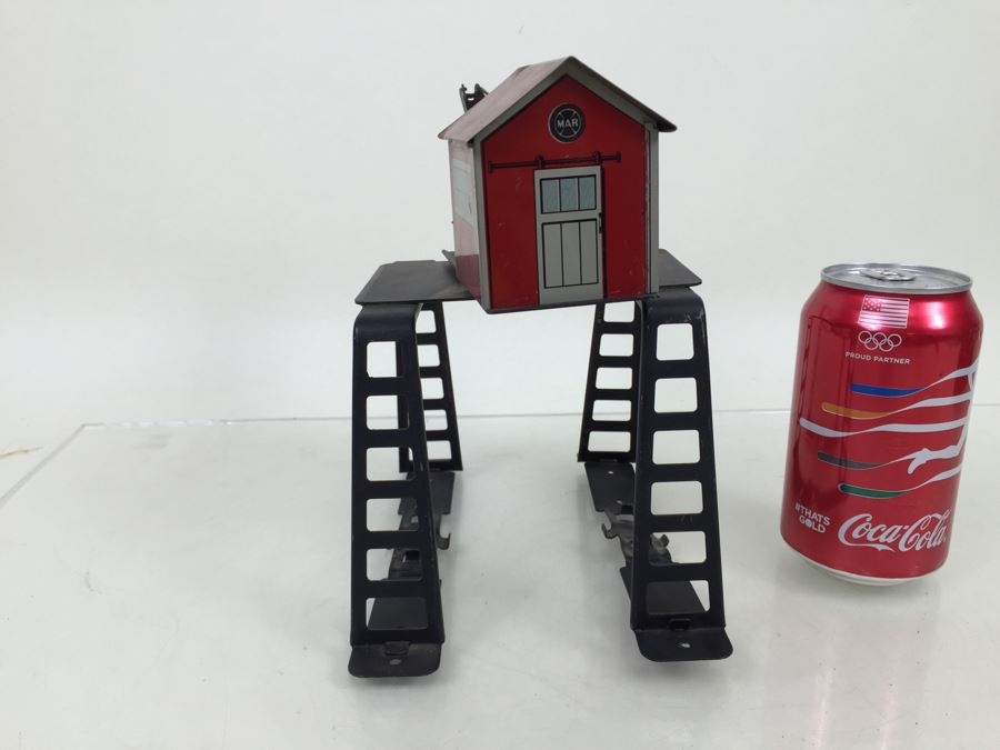 Vintage Marx Toys Tin Litho Derrick Gantry Crane O Gauge [Photo 8]