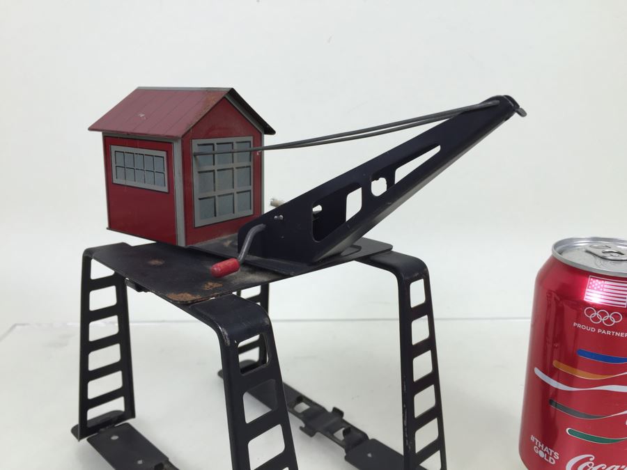 Vintage Marx Toys Tin Litho Derrick Gantry Crane O Gauge [Photo 4]