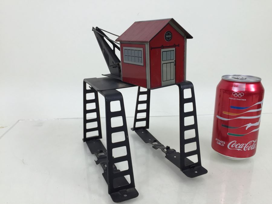 Vintage Marx Toys Tin Litho Derrick Gantry Crane O Gauge [Photo 7]