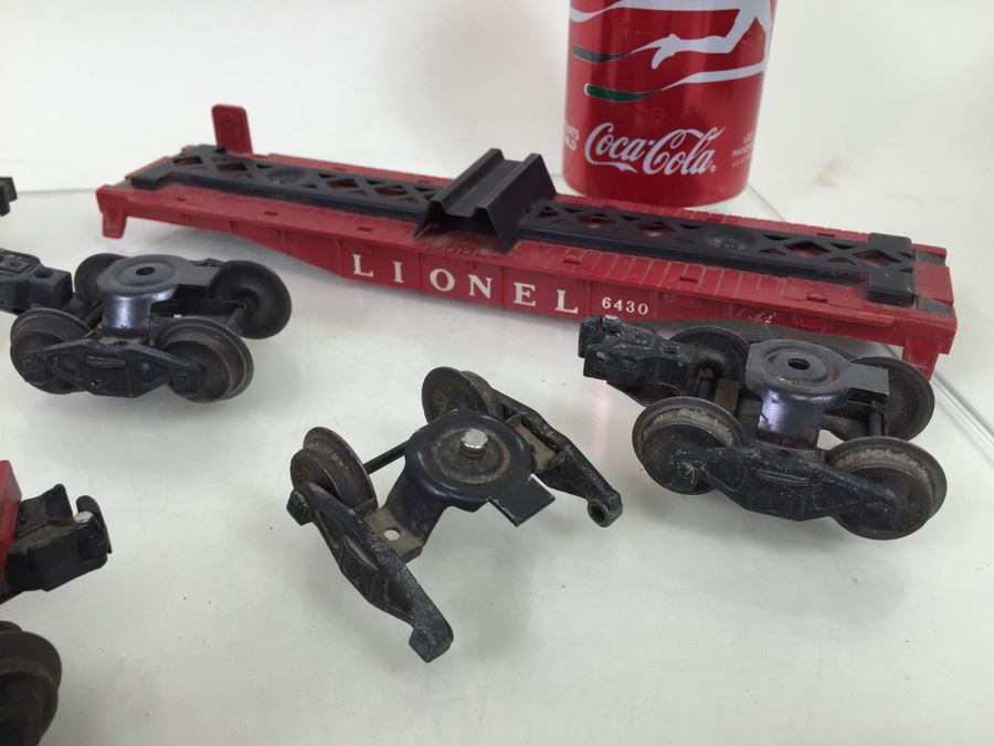 Lionel Train Lot Includes Lionel 6660 And 6264 Trailer Flatcar + (2) No. 260 Bumpers With Cooper-Jarret O Gauge And Parts [Photo 9]