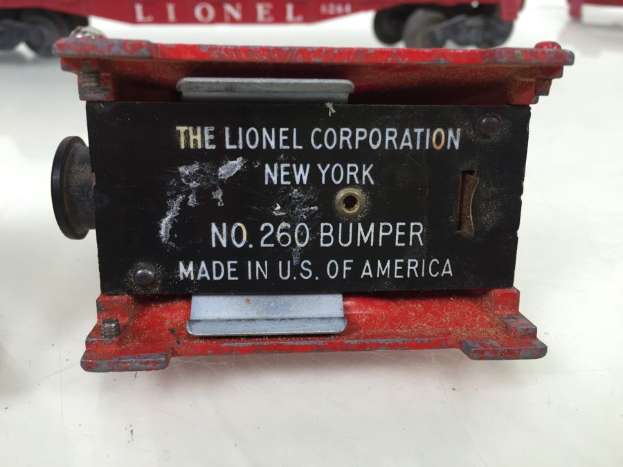 Lionel Train Lot Includes Lionel 6660 And 6264 Trailer Flatcar + (2) No. 260 Bumpers With Cooper-Jarret O Gauge And Parts [Photo 21]