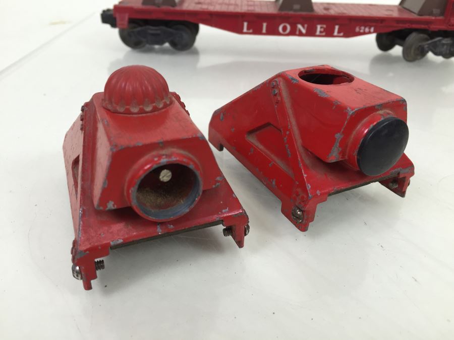 Lionel Train Lot Includes Lionel 6660 And 6264 Trailer Flatcar + (2) No. 260 Bumpers With Cooper-Jarret O Gauge And Parts [Photo 16]