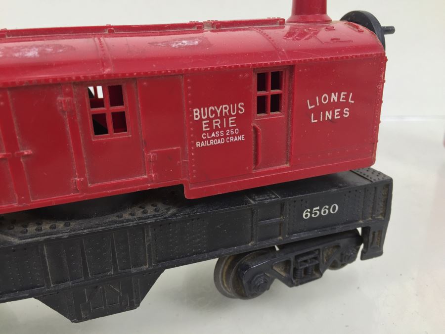 Lionel 6560 Crane Car + (2) Lionel 6456 Hopper Car O Gauge [Photo 6]
