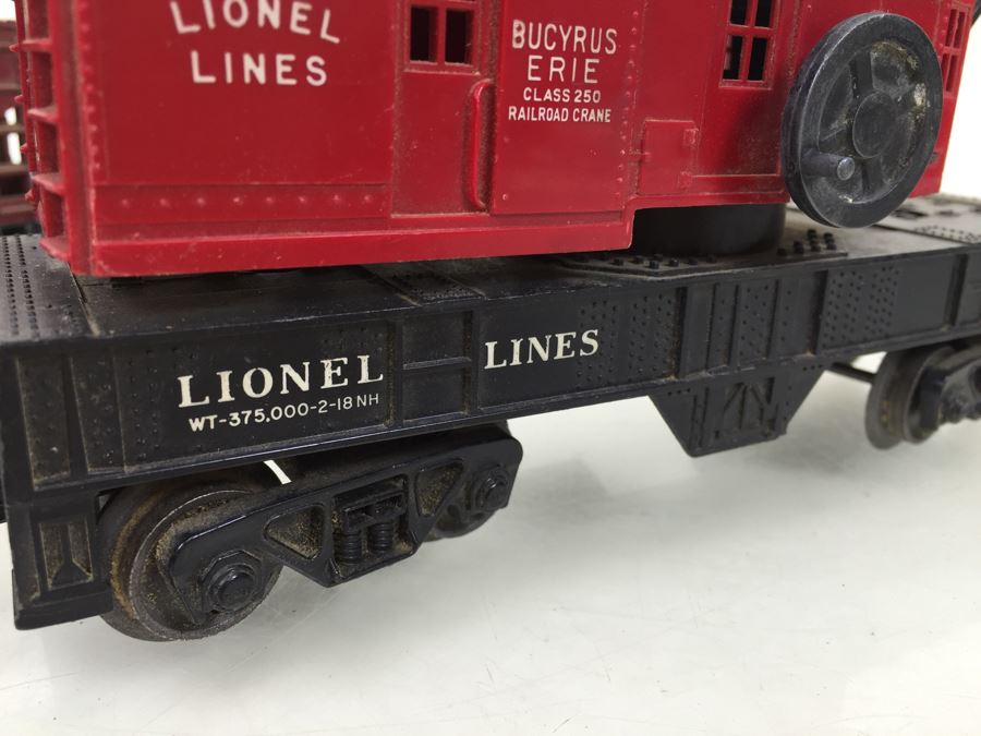 Lionel 6560 Crane Car + (2) Lionel 6456 Hopper Car O Gauge [Photo 11]