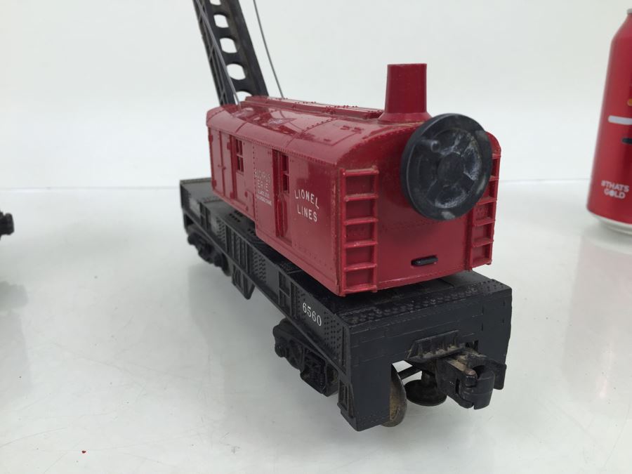 Lionel 6560 Crane Car + (2) Lionel 6456 Hopper Car O Gauge [Photo 7]