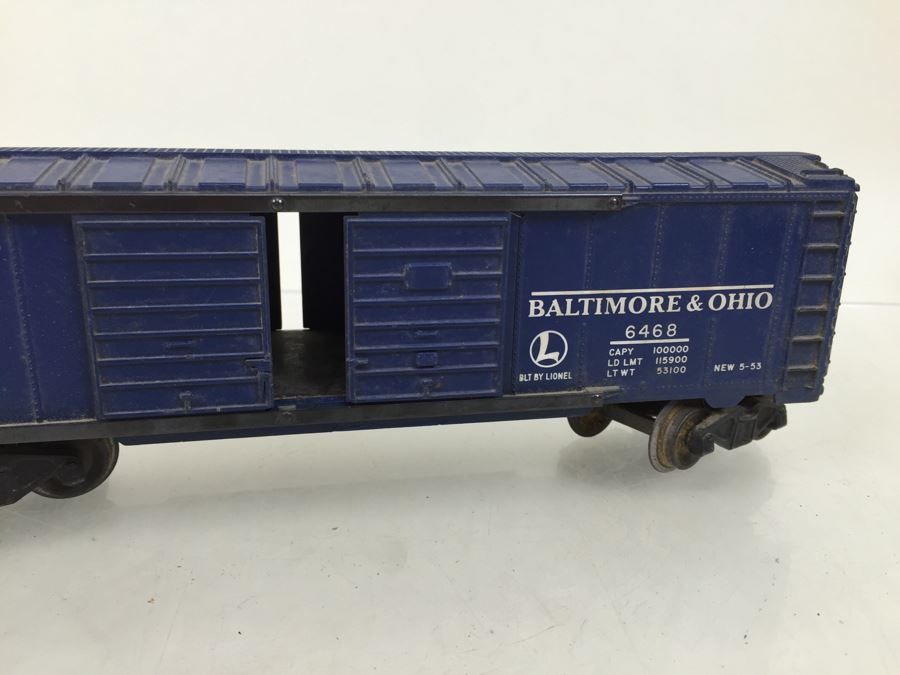 Pair Of Lionel 6468 Box Car Baltimore & Ohio Trains O Gauge [Photo 15]
