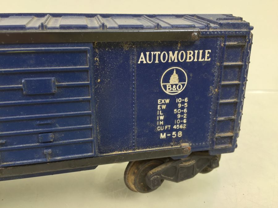 Pair Of Lionel 6468 Box Car Baltimore & Ohio Trains O Gauge [Photo 4]