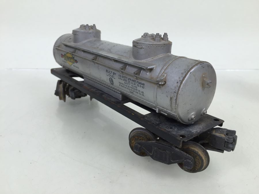 Vintage Set Of 4 Lionel O Gauge Sunoco Gasoline Tanker Trains [Photo 27]