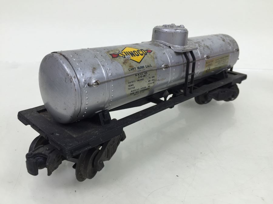 Vintage Set Of 4 Lionel O Gauge Sunoco Gasoline Tanker Trains [Photo 20]
