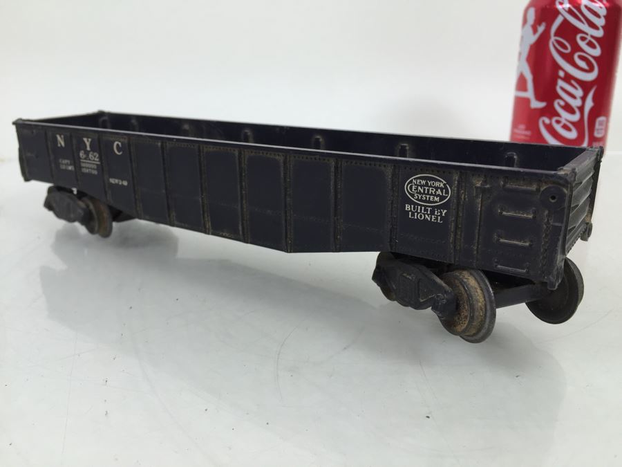 Pair Of Vintage Lionel 6462 Long Gondola Cars Trains + Lionel 6357 Caboose [Photo 15]