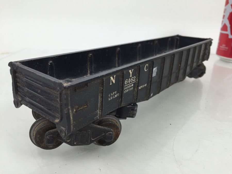 Pair Of Vintage Lionel 6462 Long Gondola Cars Trains + Lionel 6357 Caboose [Photo 14]