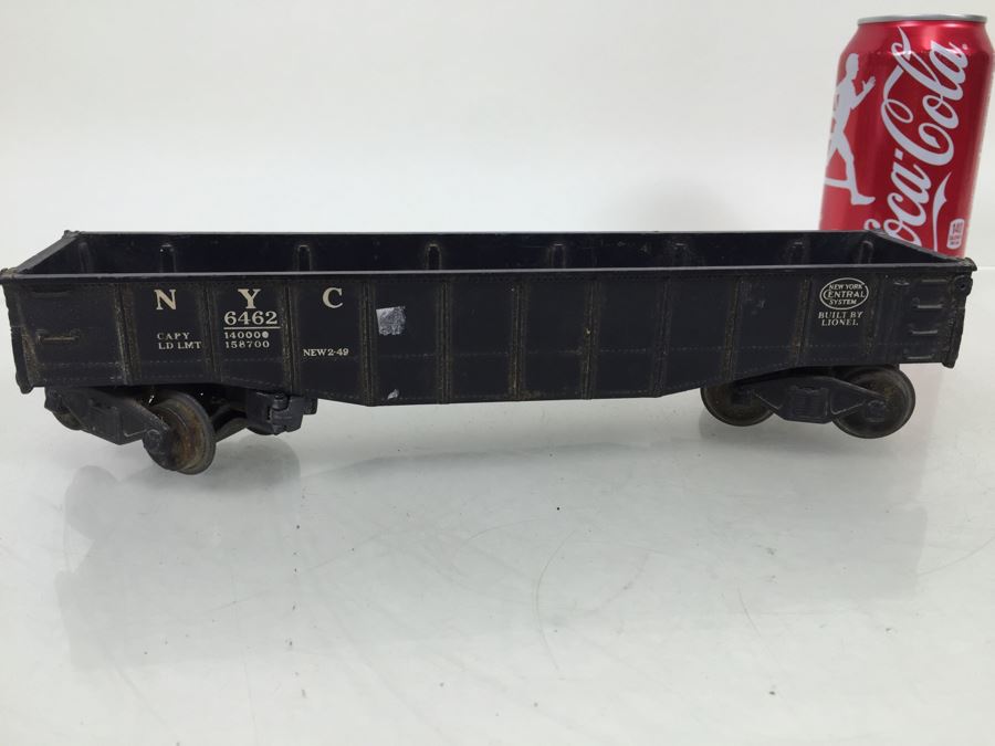 Pair Of Vintage Lionel 6462 Long Gondola Cars Trains + Lionel 6357 Caboose [Photo 13]