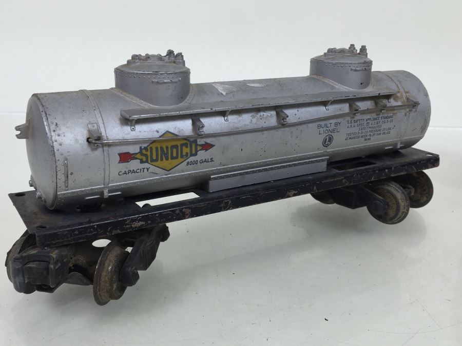 Vintage O Gauge Lionel 2056 Hudson Engine + Lionel O Gauge Sunoco Gasoline Tanker Train [Photo 3]