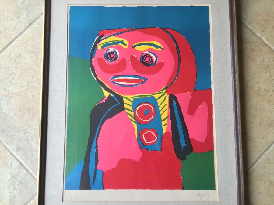 JUST ADDED - Karel Appel (Dutch, 1921-2006) Abstract 1969 Limited Edition Lithograph Hand Signed 60/85