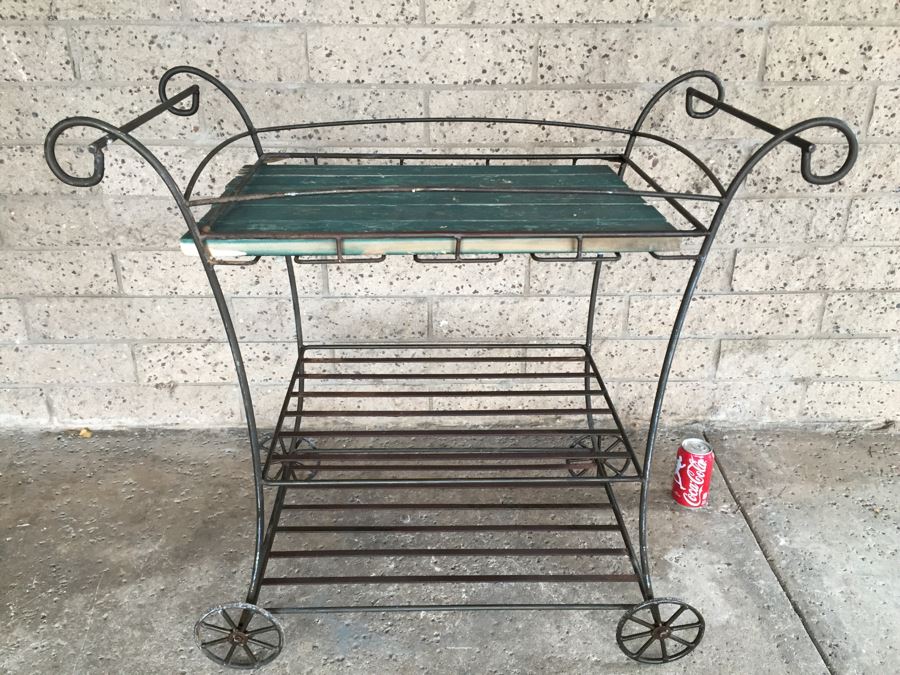 Metal Bar Tea Garden Cart [Photo 4]
