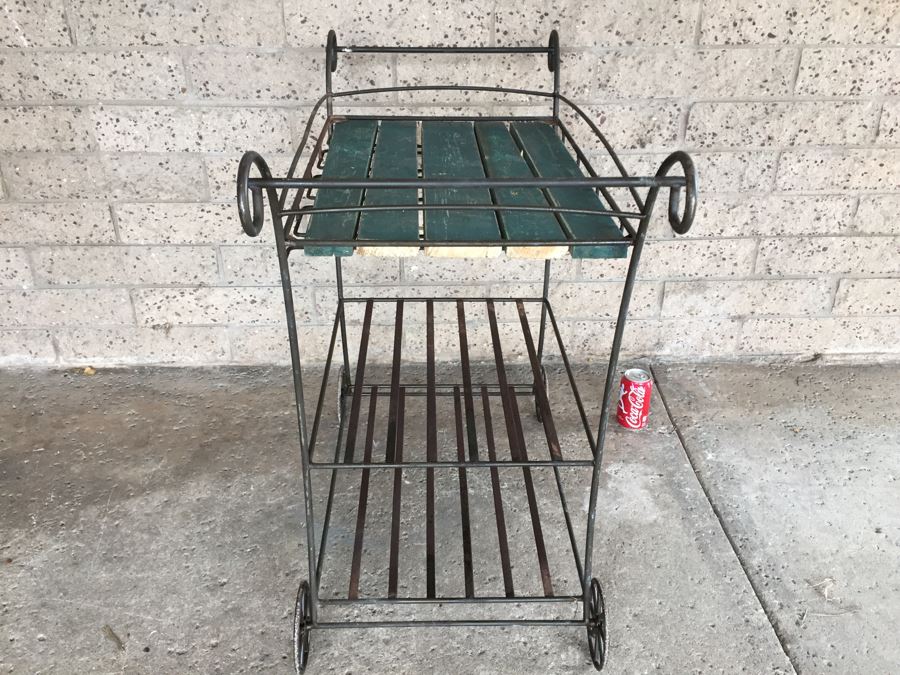 Metal Bar Tea Garden Cart [Photo 5]