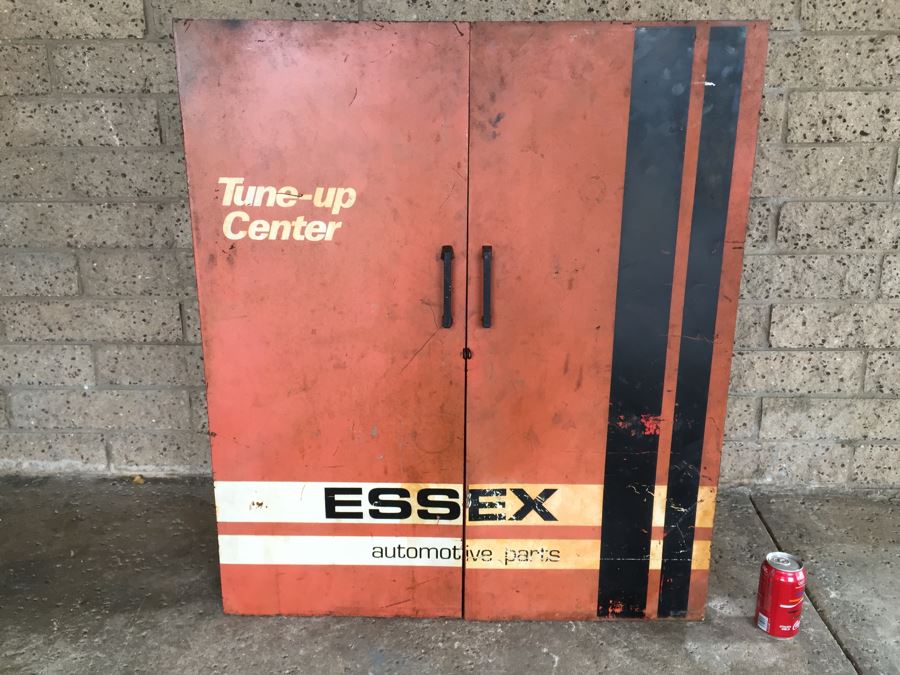 Vintage Automotive Parts Metal Storage Locker Tune-Up Center ESSEX Cars [Photo 8]