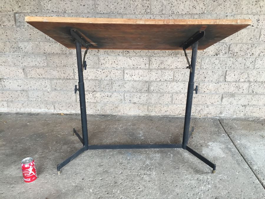 Small Vintage Adjustable Drafting Table [Photo 13]