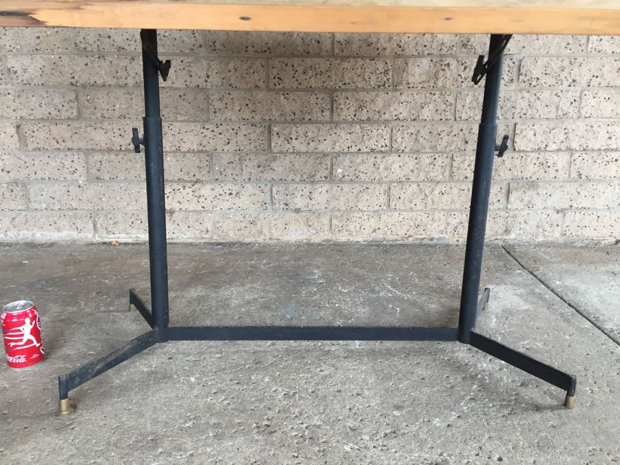 Small Vintage Adjustable Drafting Table [Photo 6]
