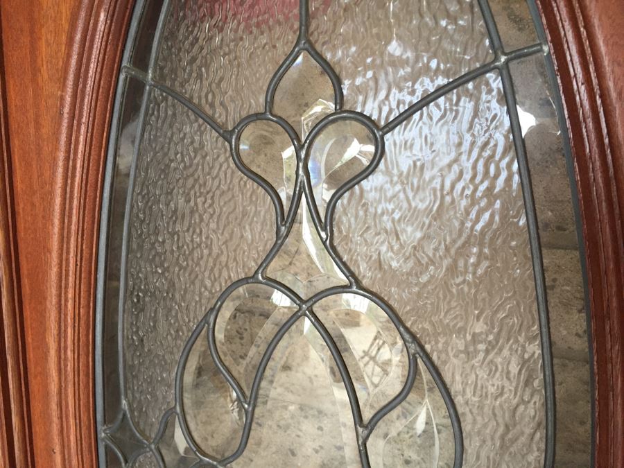 Heavy Solid Door With Clear Stained Glass [Photo 5]