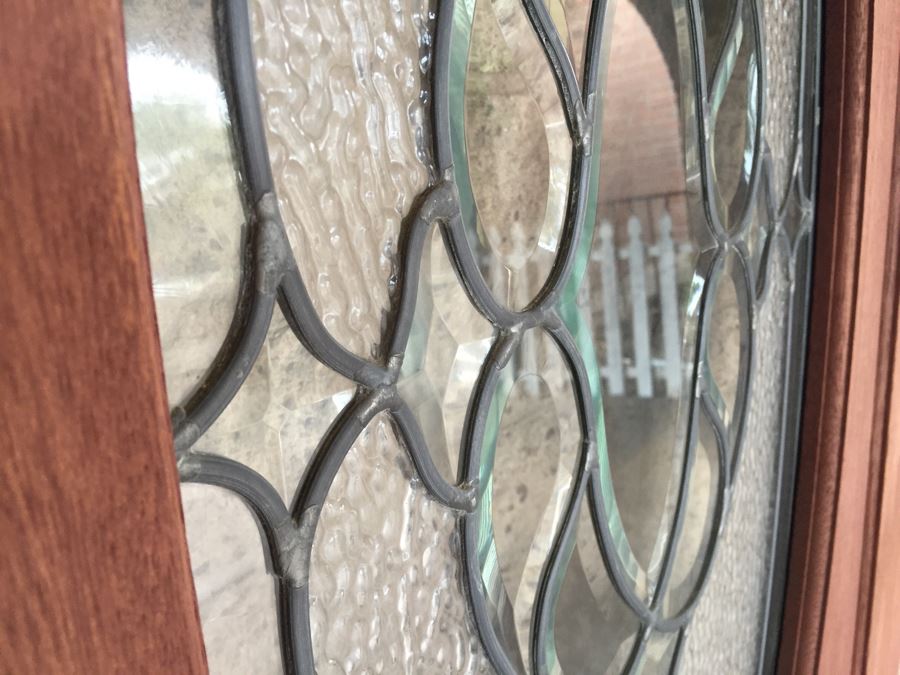 Heavy Solid Door With Clear Stained Glass [Photo 14]
