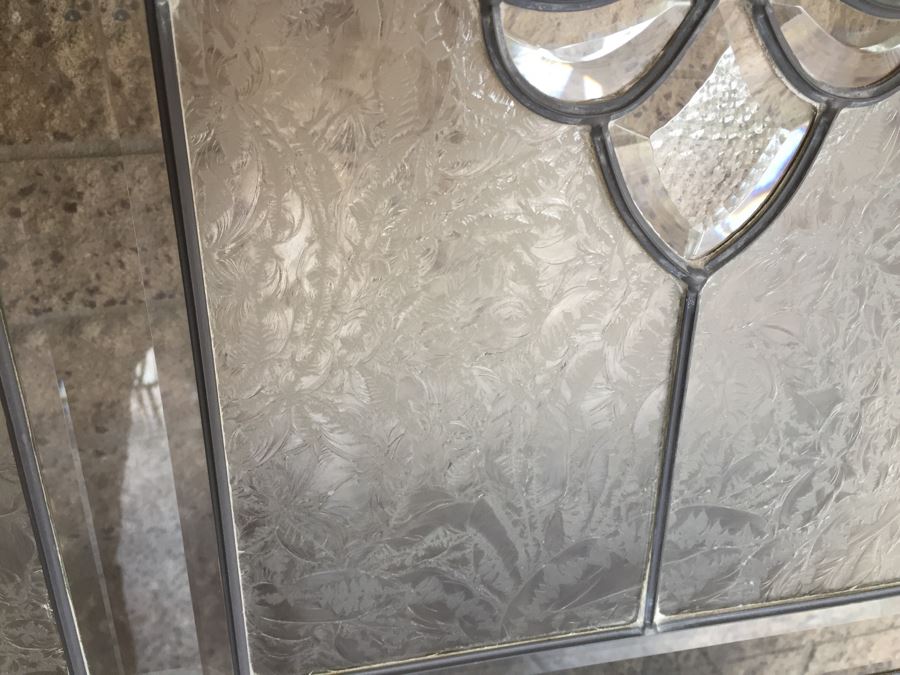 Stunning Heavy Solid Wood Panel Door With Stained Glass [Photo 8]