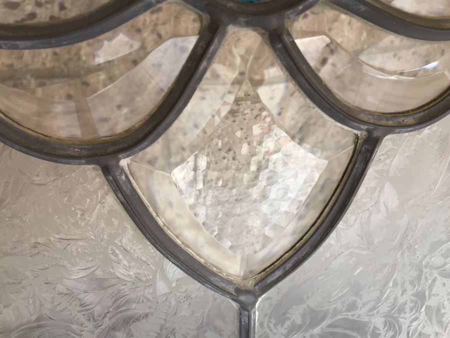 Stunning Heavy Solid Wood Panel Door With Stained Glass [Photo 9]