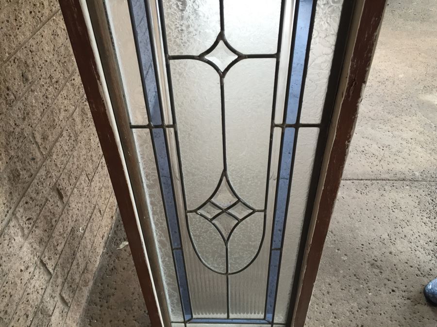 Large Stained Glass Window With Wooden Frame [Photo 9]