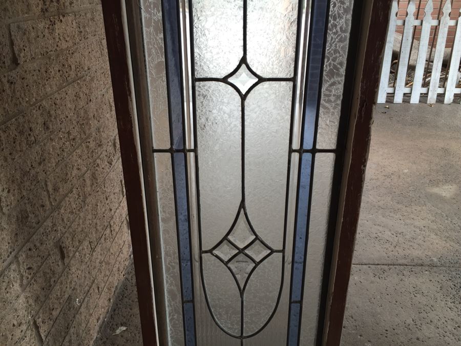 Large Stained Glass Window With Wooden Frame [Photo 10]