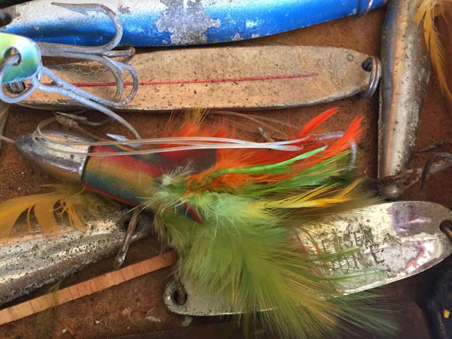 Huge Fishing Lot With Salt Walter And Fresh Water Lures, Reels, Tackle Box, Pole, Net And Accessories [Photo 35]