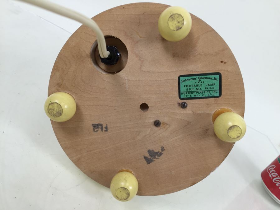 Vintage Wooden Owl Table Lamp By Nursery Plastics Inc [Photo 12]