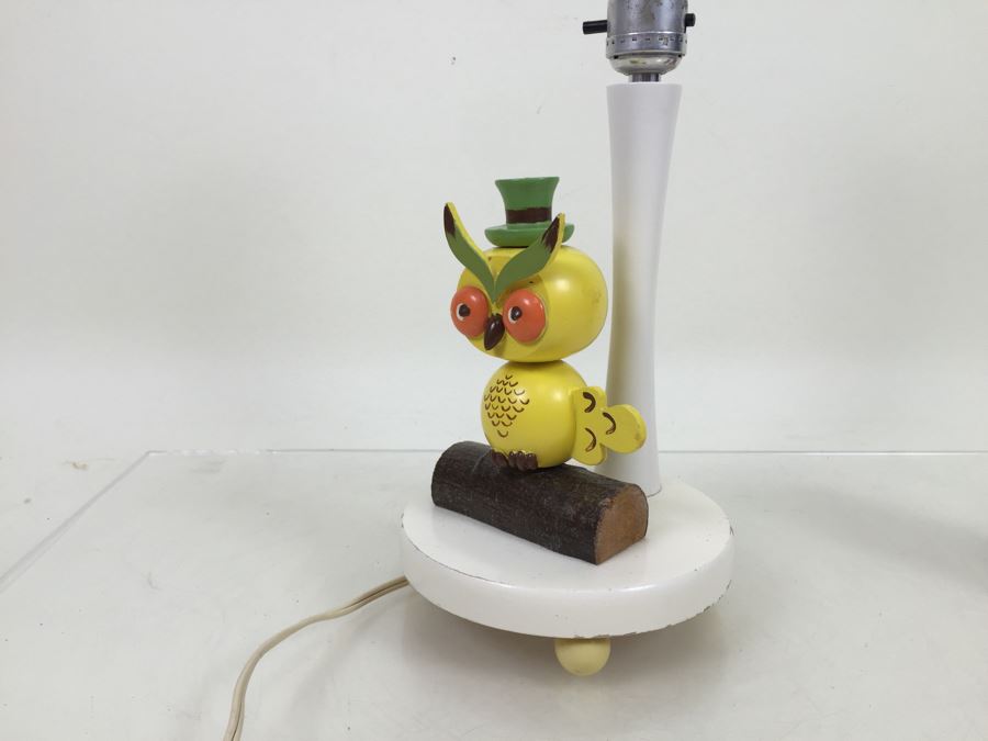 Vintage Wooden Owl Table Lamp By Nursery Plastics Inc [Photo 7]