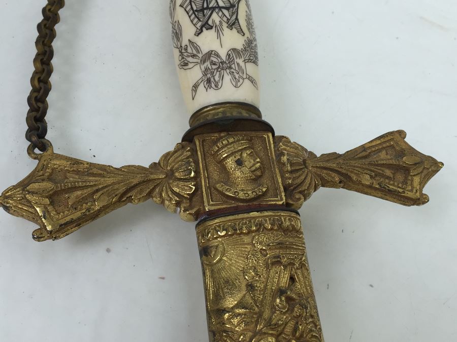 Vintage Knights Templar Masonic Ceremonial Sword [Photo 8]