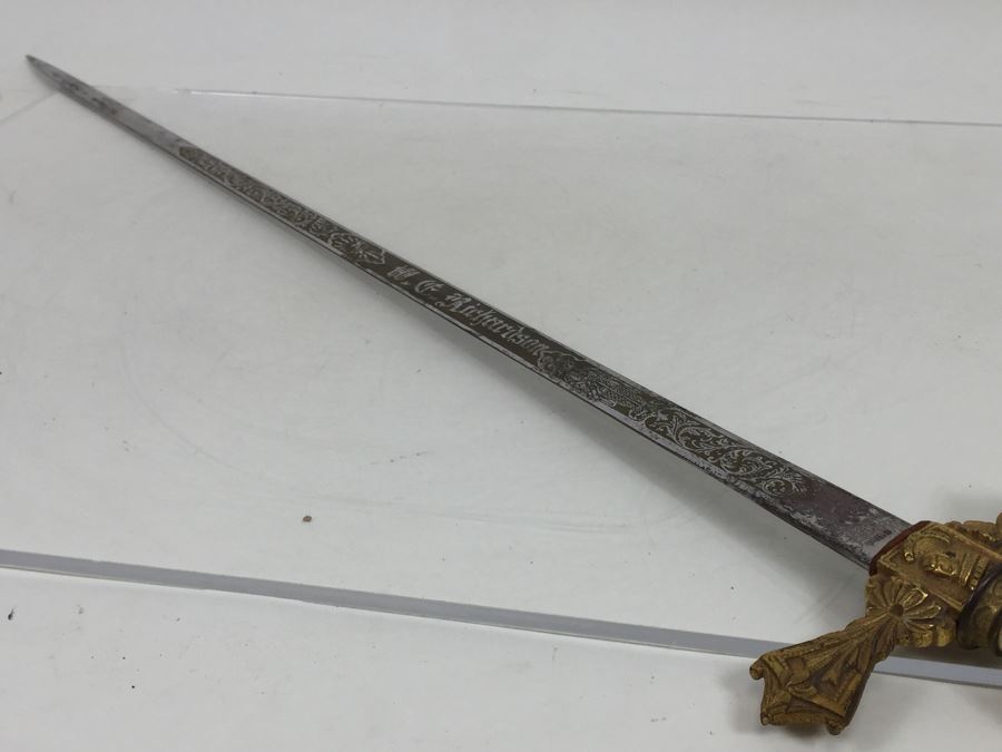 Vintage Knights Templar Masonic Ceremonial Sword [Photo 27]