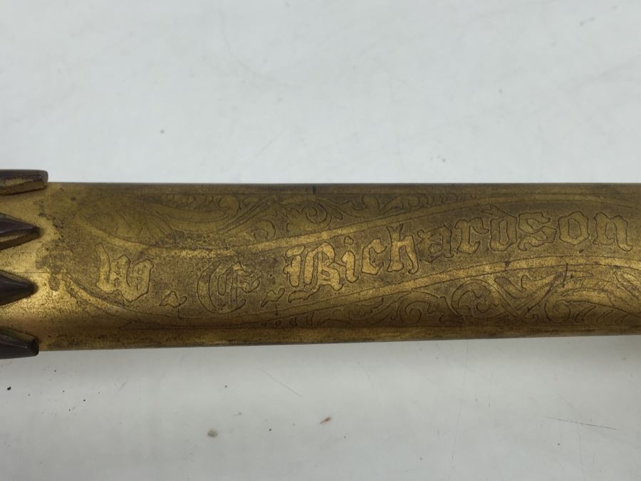 Vintage Knights Templar Masonic Ceremonial Sword [Photo 14]