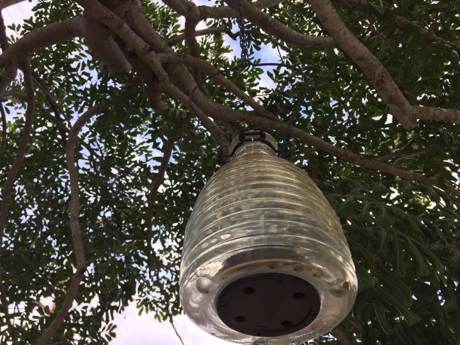 (3) Outdoor Glass Battery Powered Hanging Lights [Photo 7]