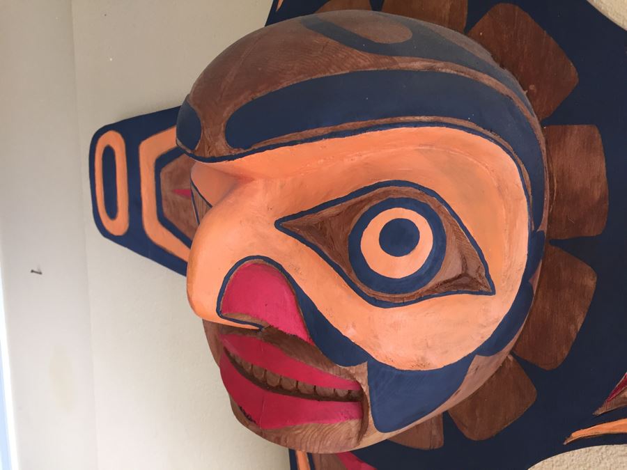 Large Wood Carved Pacific Northwest Sculpture [Photo 7]