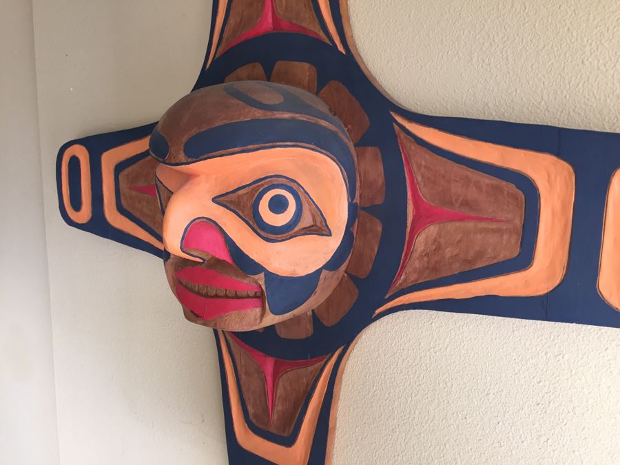 Large Wood Carved Pacific Northwest Sculpture [Photo 6]
