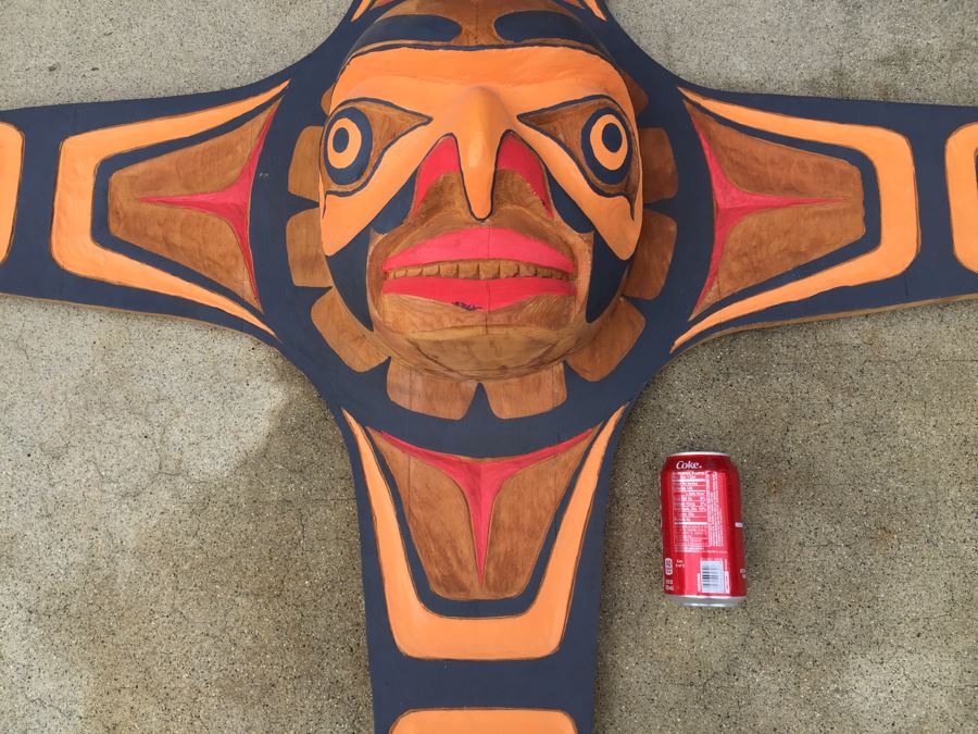 Large Wood Carved Pacific Northwest Sculpture [Photo 13]