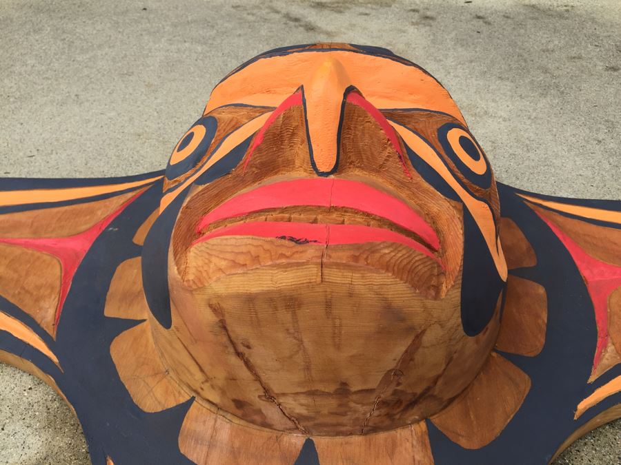 Large Wood Carved Pacific Northwest Sculpture [Photo 14]