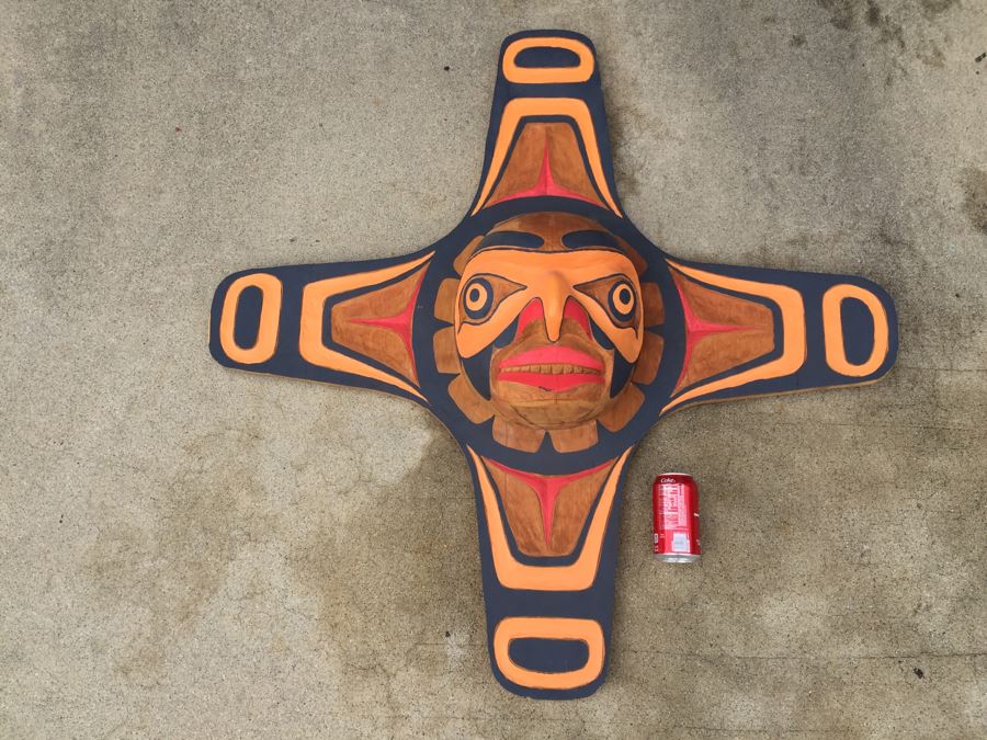 Large Wood Carved Pacific Northwest Sculpture [Photo 2]