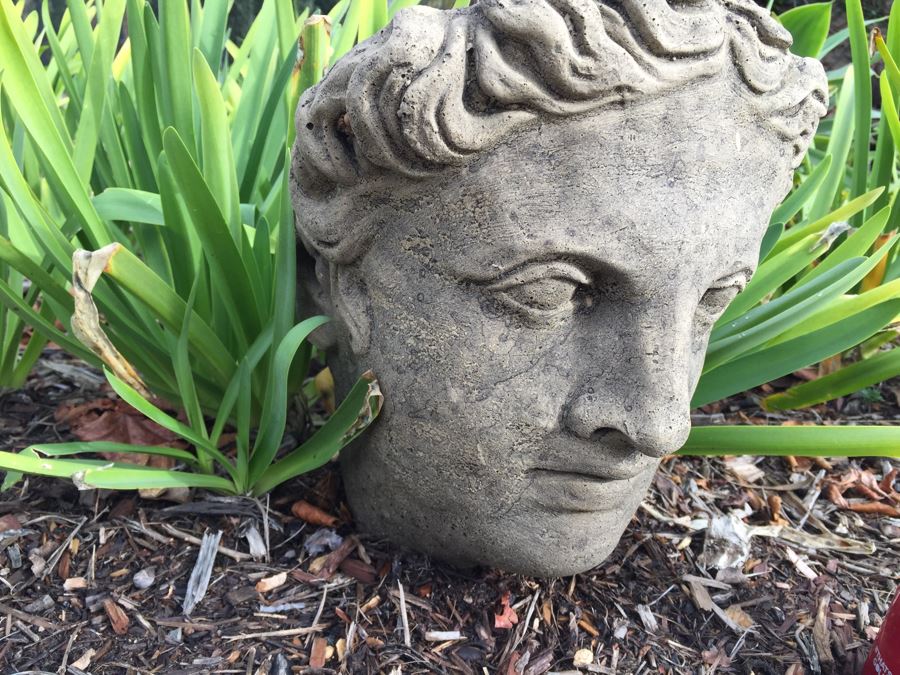 Outdoor Garden Decor Greek Face Pot [Photo 6]