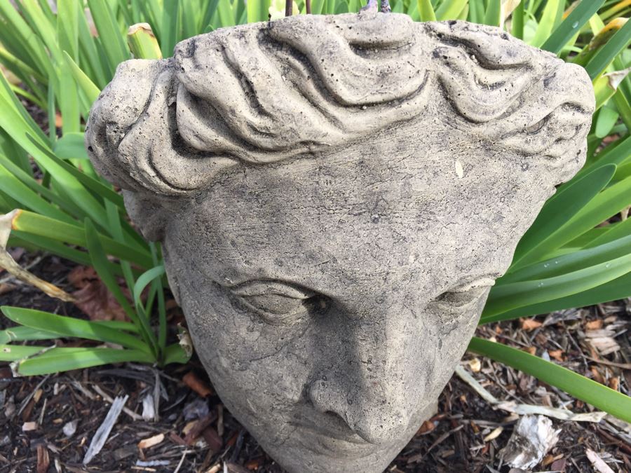 Outdoor Garden Decor Greek Face Pot [Photo 5]