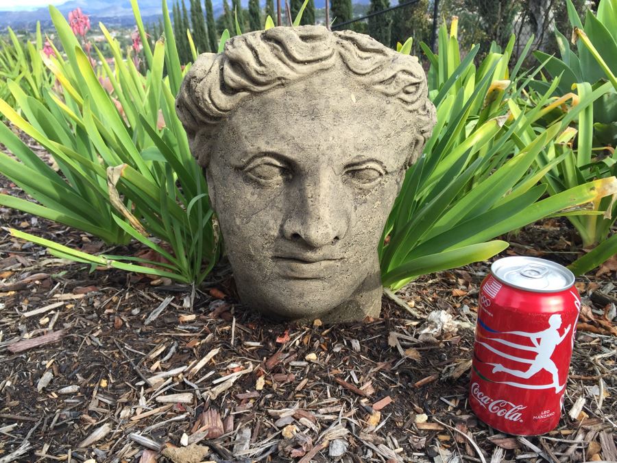 Outdoor Garden Decor Greek Face Pot [Photo 2]